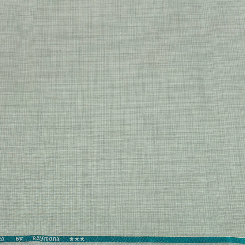 Trouser Fabric Raymond Poly Viscose Mix Check Colour Dim Green