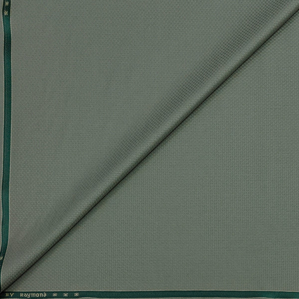 Trouser Fabric Raymond Poly Viscose ZigZag Colour Swamp Green