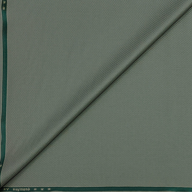 Trouser Fabric Raymond Poly Viscose ZigZag Colour Swamp Green