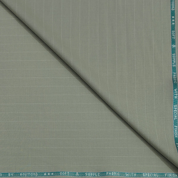 Trouser Fabric Raymond Poly Viscose Lining Colour Gin Green
