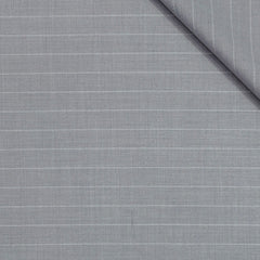 Trouser Fabric Raymond Poly Viscose Broad Lining Colour Lavender Ash White