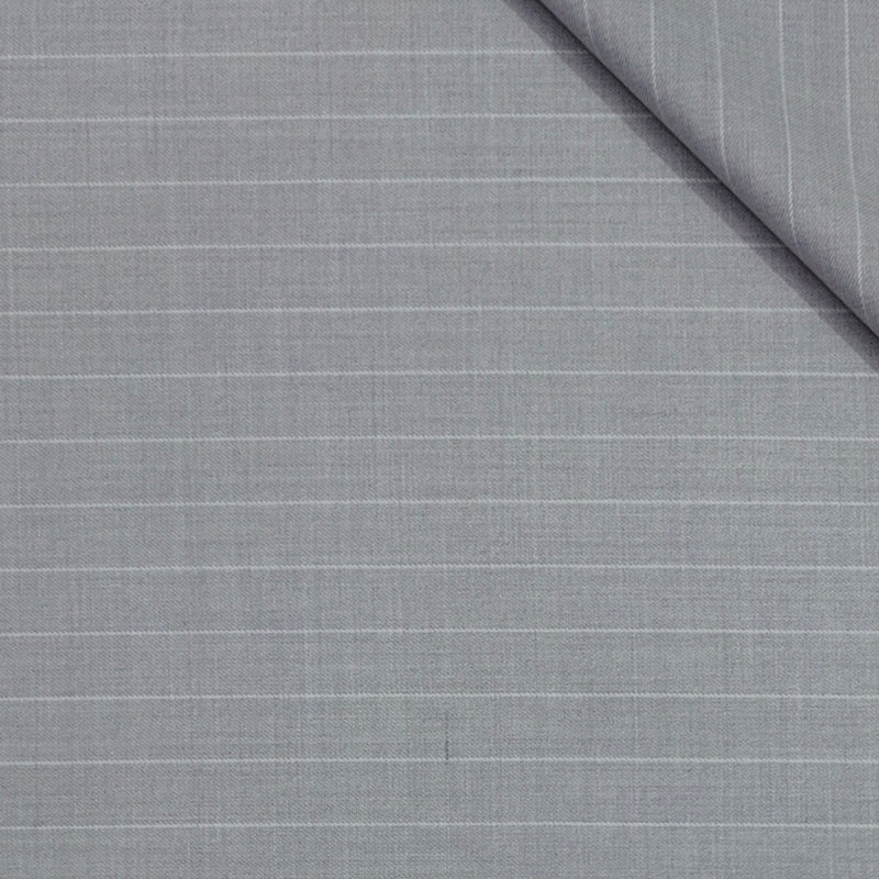 Trouser Fabric Raymond Poly Viscose Broad Lining Colour Lavender Ash White