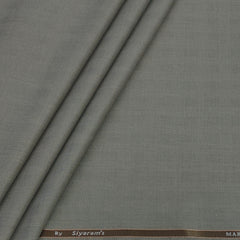 Trouser Fabric Siyaram Poly Viscose Mild Check Colour Dusty Brown