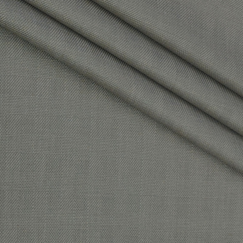 Trouser Fabric Siyaram Poly Viscose Mild Check Colour Dusty Brown
