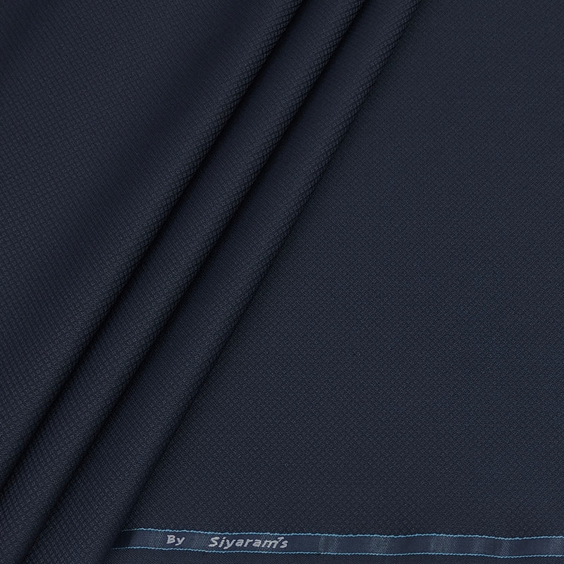 Trouser Fabric Siyaram Poly Viscose Dobby Colour Midnight Blue