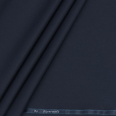Trouser Fabric Siyaram Poly Viscose Dobby Colour Midnight Blue