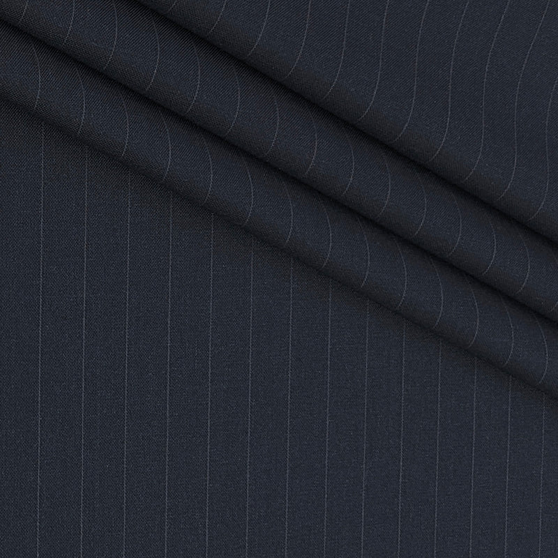 Trouser Fabric Siyaram Poly Viscose Broad Lining Colour Dark Blue