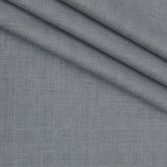 Trouser Fabric Siyaram Poly Viscose Mild Check Colour Light Grey