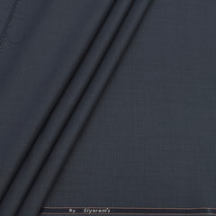 Trouser Fabric Siyaram Poly Viscose Mild Check Colour Lava Grey