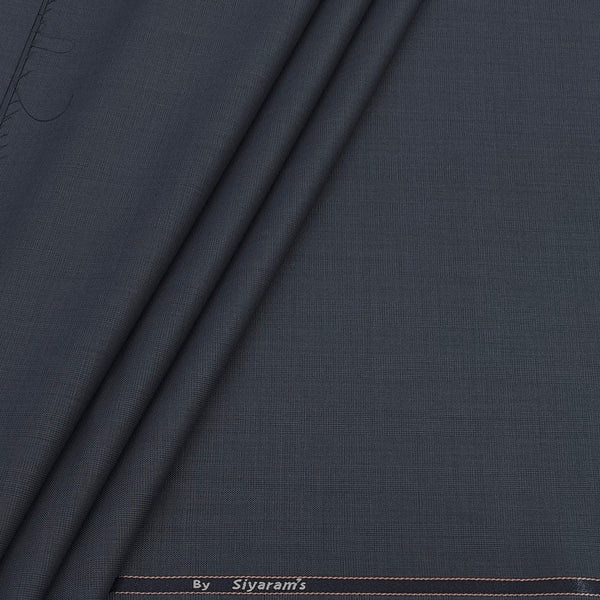 Trouser Fabric Siyaram Poly Viscose Mild Check Colour Lava Grey