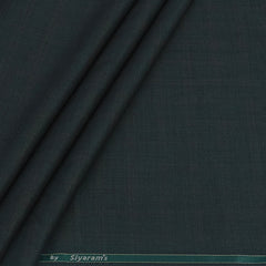 Trouser Fabric Siyaram Poly Viscose Mild Check Colour Hunter Green