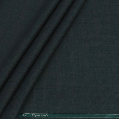 Trouser Fabric Siyaram Poly Viscose Mild Check Colour Hunter Green