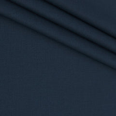 Trouser Fabric Siyaram Poly Viscose Self Check Colour Prussian Blue