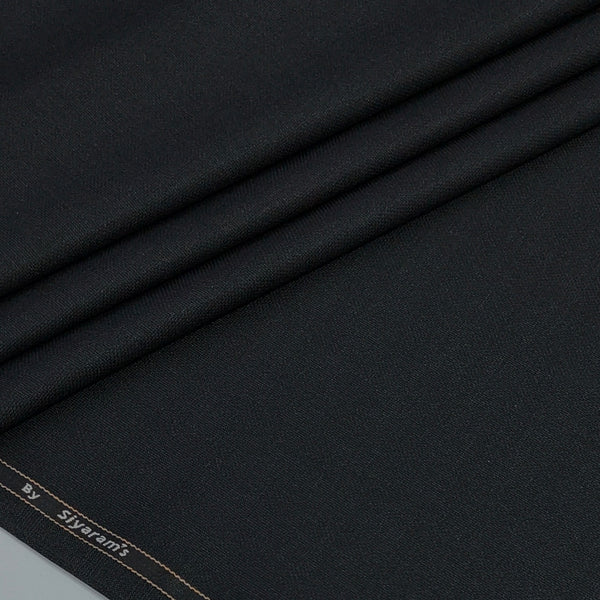Trouser Fabric Siyaram Poly Viscose Textured Colour Black