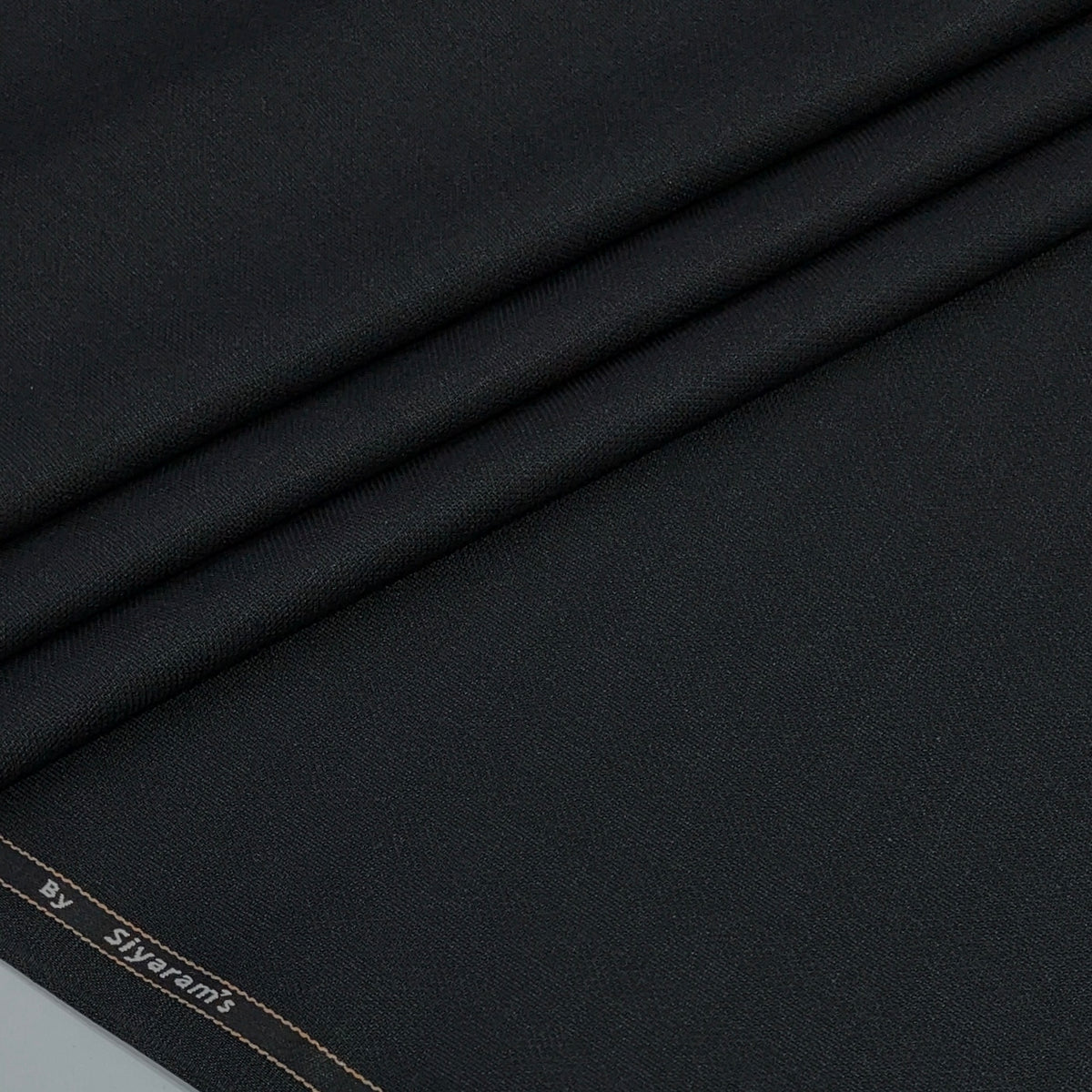 Trouser Fabric Siyaram Poly Viscose Textured Colour Black