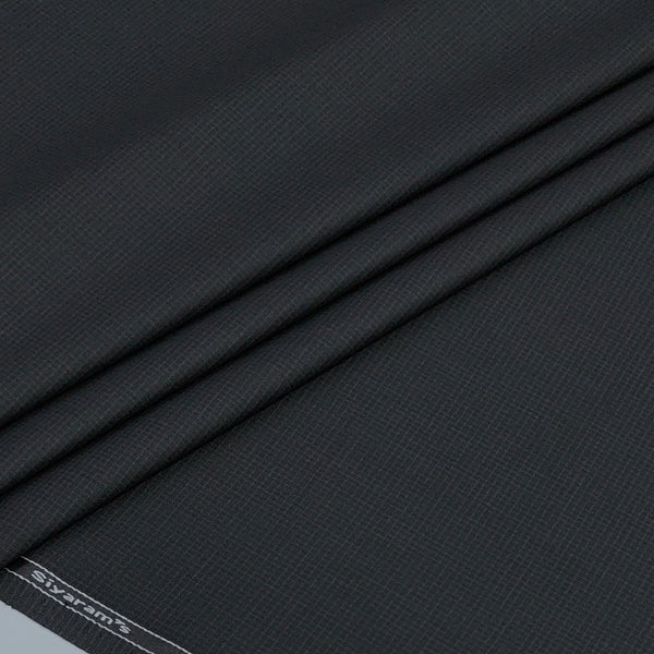 Trouser Fabric Siyaram Stretchable Poly Viscose Pin Check Colour Blackish Grey