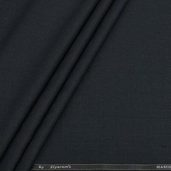 Trouser Fabric Siyaram Poly Viscose Check Colour Steel Grey N Blue