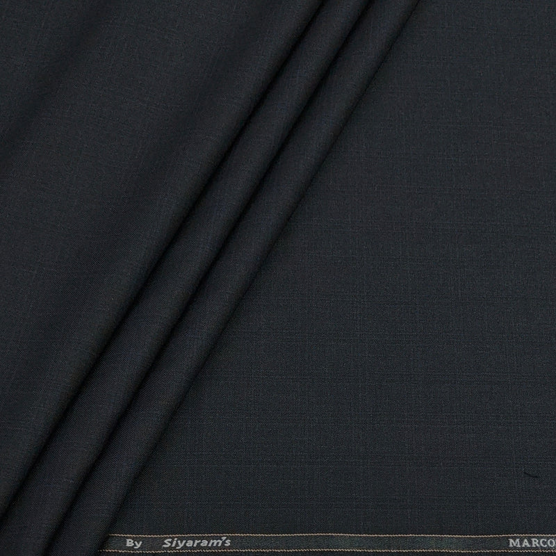 Trouser Fabric Siyaram Poly Viscose Check Colour Steel Grey N Blue