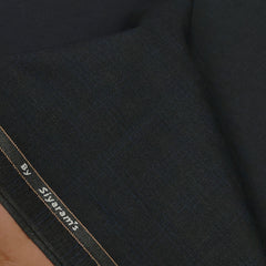 Trouser Fabric Siyaram Poly Viscose Check Colour Steel Grey N Blue