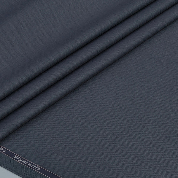 Trouser Fabric Siyaram Poly Viscose Herringbone Colour Light Bluish Grey