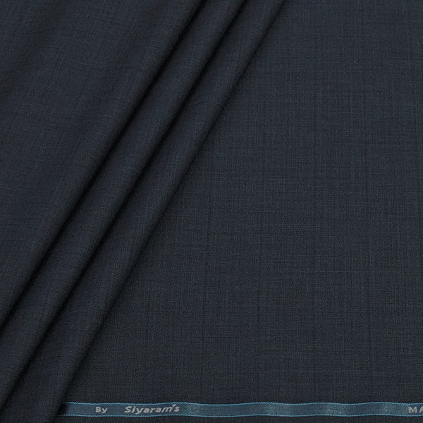 Trouser Fabric Siyaram Poly Viscose Broad Check Colour Bluish Grey