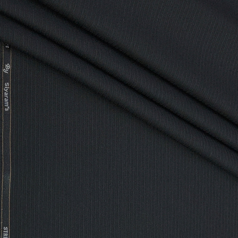 Trouser Fabric Siyaram Stretchable Poly Viscose Lining Colour Steel Grey