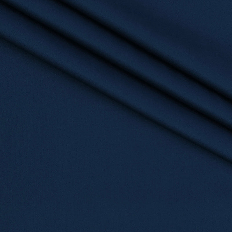 Shirt Fabric Soktas 80s Giza Cotton Plain Colour Sapphire Blue