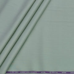 Shirt Fabric Soktas 2ply 120s Giza Cotton Plain Colour Pistachio Green