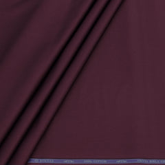 Shirt Fabric Soktas 80s Giza Cotton Plain Colour Dark Maroon