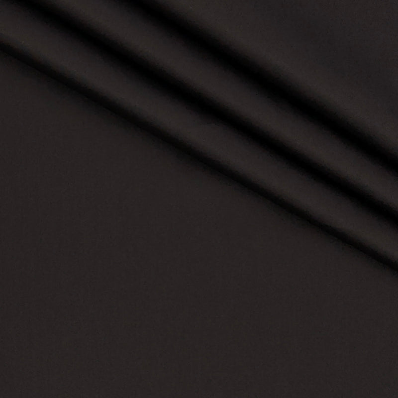 Shirt Fabric Soktas 80s Giza Cotton Plain Colour Dark Coffee
