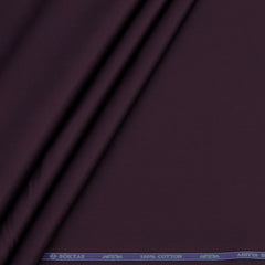 Shirt Fabric Soktas 80s Giza Cotton Plain Colour Dark Purple