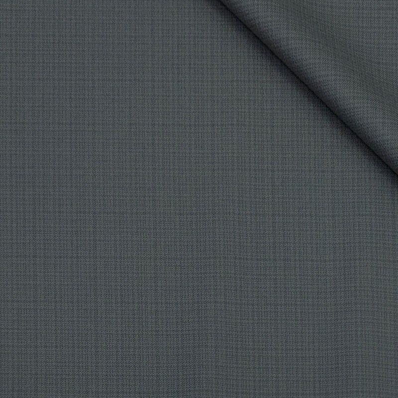 Trouser Fabric Raymond Poly Viscose Check Colour Greenish Grey