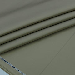 Trouser Fabric Raymond Pure Cotton Plain Color Croissant Brownish Green
