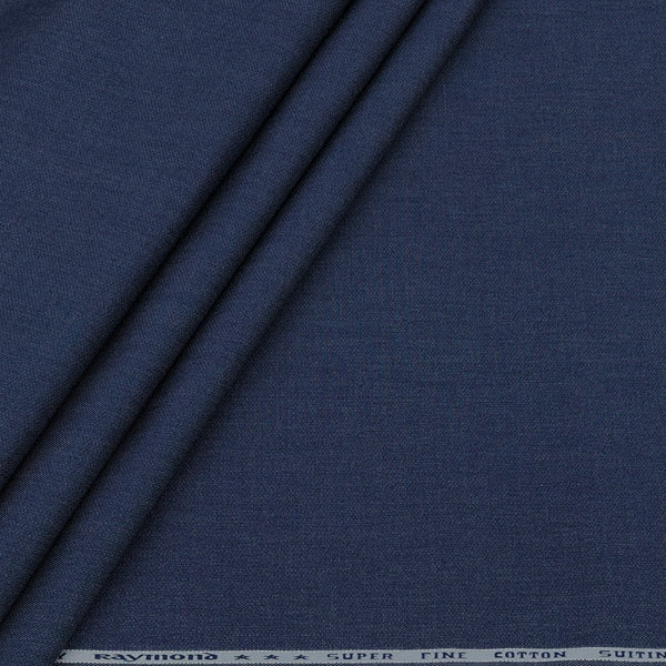 Jeans Fabric Raymond Men’s Cotton Denim Unstitched Stretchable Fabric Colour Space Blue