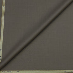 Trouser Fabric OCM Super 150s Wool Plain Colour Burlywood Brown