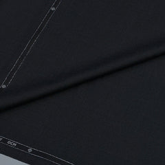 Trouser Fabric OCM Super 150s 40%Wool Plain Colour Worsted Black