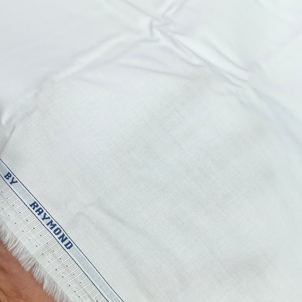 Shirt Fabric Raymond Finest Giza Cotton Plain White