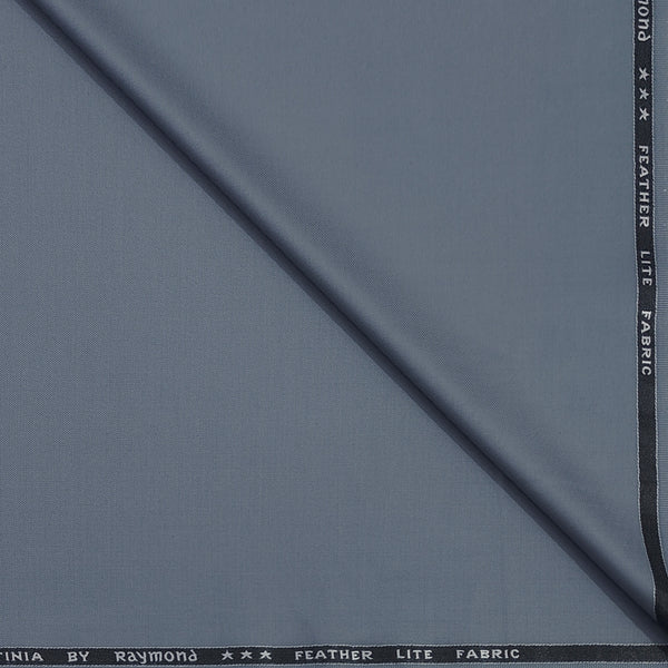 Trouser Fabric Raymond T/R Plain Color Silver Blue