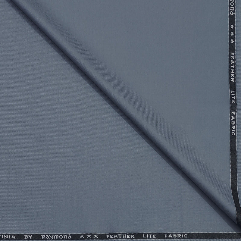 Trouser Fabric Raymond T/R Plain Color Silver Blue