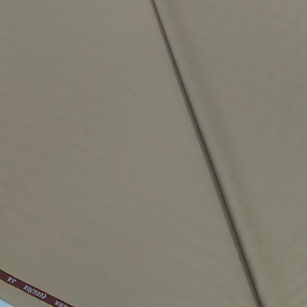 Trouser Fabric Raymond 100s Wool Blended Check Colour Light Brown