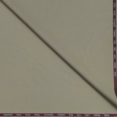 Trouser Fabric Raymond Super 100s Wool Blended Plain Colour Sand Brown