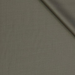 Trouser Fabric Raymond 100s Wool Blended Plain Colour Desert Brown