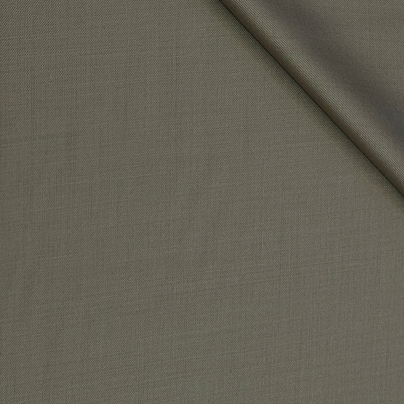 Trouser Fabric Raymond 100s Wool Blended Plain Colour Desert Brown