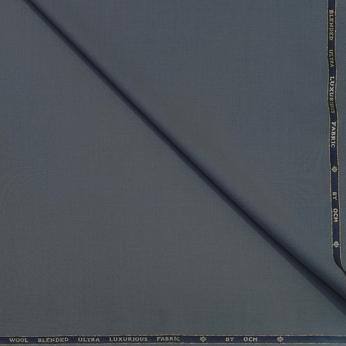Trouser Fabric OCM Super 150s 40%Wool Plain Colour Grey