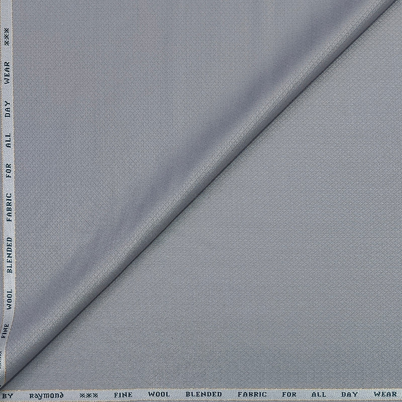 Trouser Fabric Raymond Super 100s Wool Blended Dobby Colour Silver