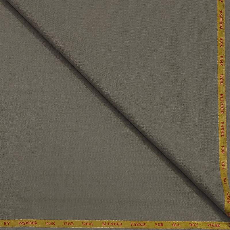 Trouser Fabric Raymond Super 100s Wool Blended Dobby Colour Wood Brown