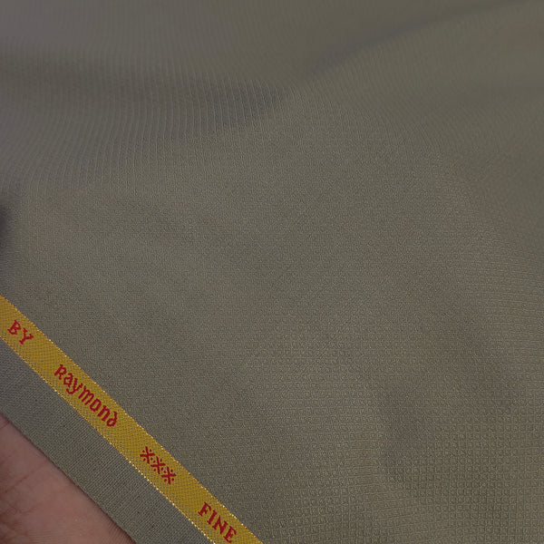 Trouser Fabric Raymond Super 100s Wool Blended Dobby Colour Wood Brown
