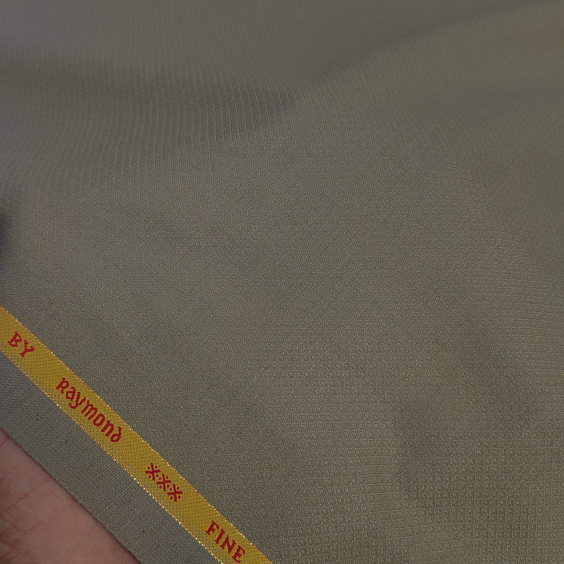 Trouser Fabric Raymond Super 100s Wool Blended Dobby Colour Wood Brown