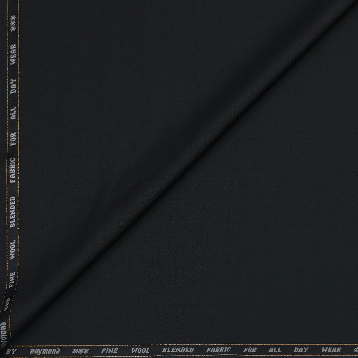 Trouser Fabric Raymond Super 100s Wool Blended Dobby Colour Black
