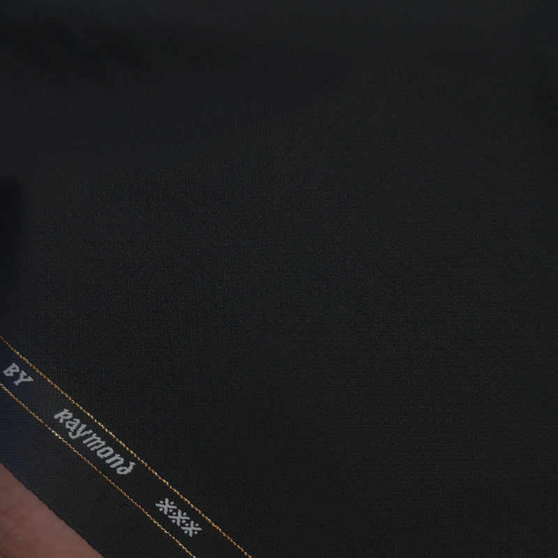 Trouser Fabric Raymond Super 100s Wool Blended Dobby Colour Black